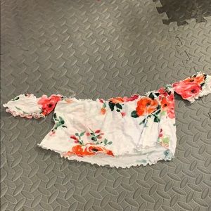 Floral tube top